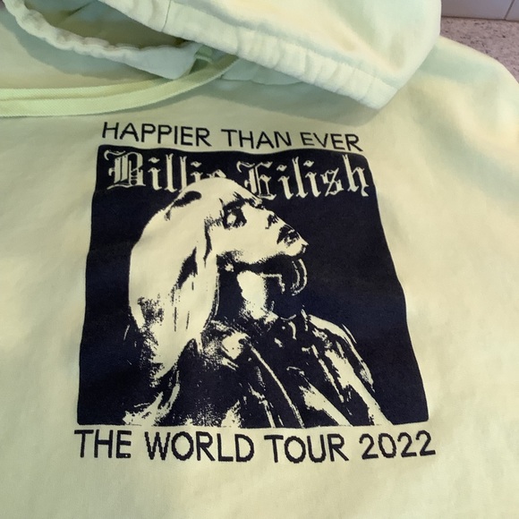 Billie Eilish Happier Than Ever World Tour Hoodie Size Medium 2022 - Picture 5 of 10